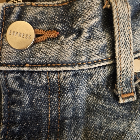 Express Straight Ankle High Rise Jeans Size 8 Long - Picture 4 of 9